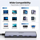 UGREEN CM511 35999 Adaptador USB C HUB 6 em 1, USB-C para HDMI + 2 USB-A 3.2 + 2 USB 3.2 C + PD Power Delivery