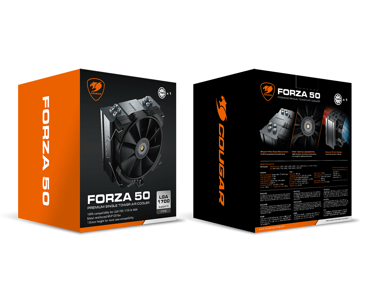 COUGAR FORZA 50 COOLER PARA CPU CGR-FZA50