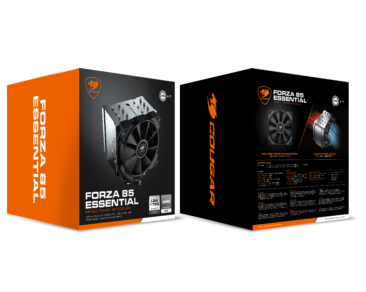 COUGAR FORZA 85 ESSENTIAL COOLER PARA CPU