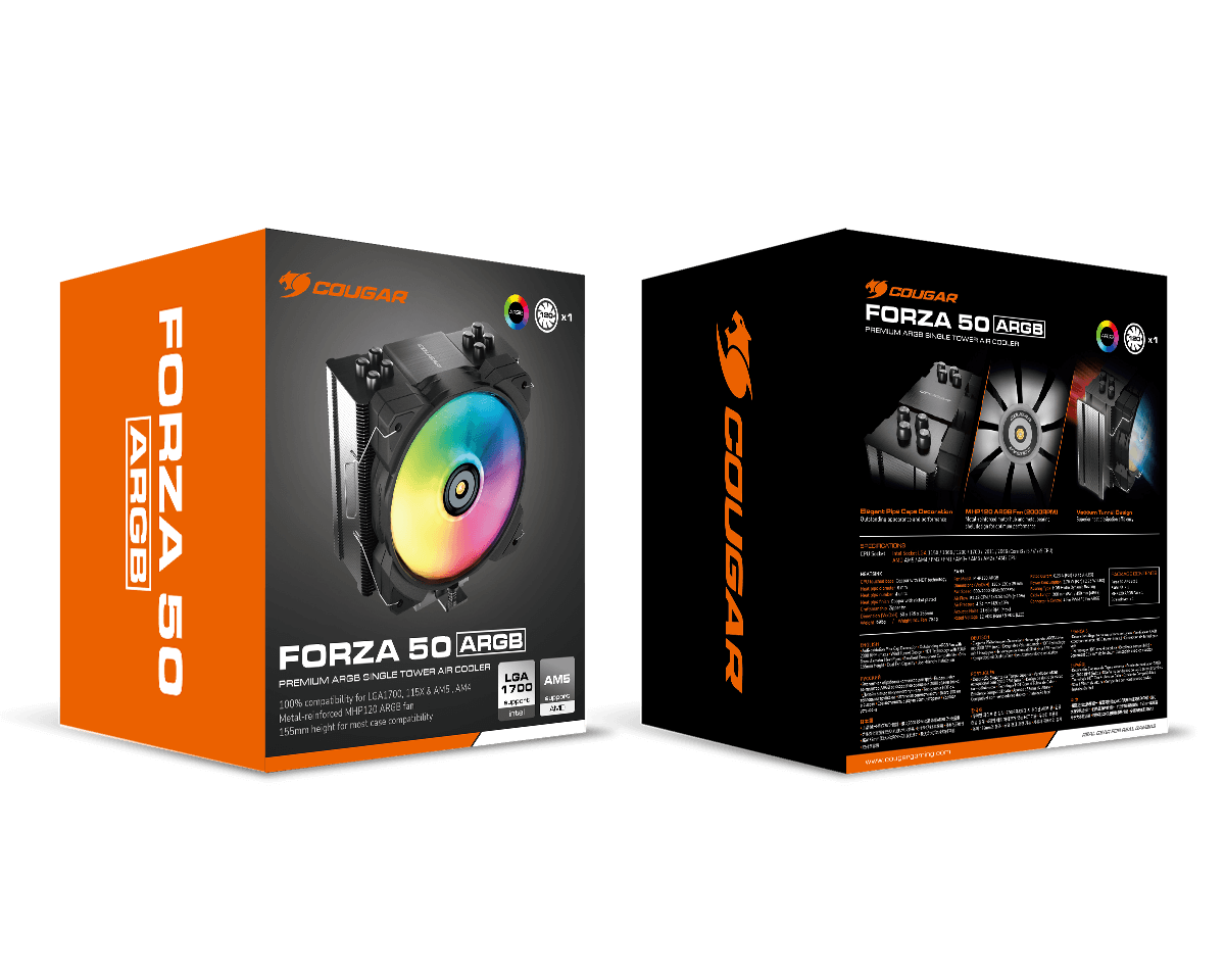 COUGAR FORZA 50 ARGB COOLER PARA CPU