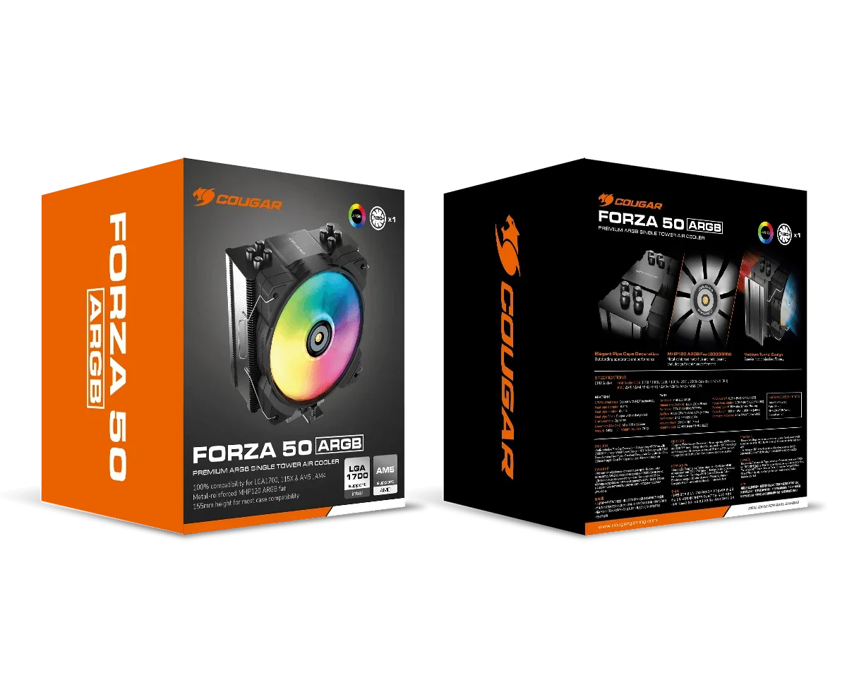 COUGAR FORZA 50 ARGB COOLER PARA CPU