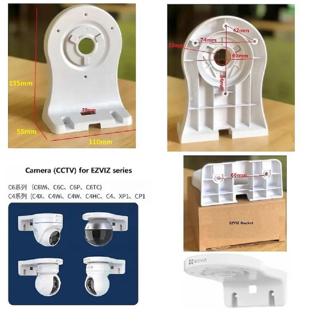YUS CASD03 Soporte de pared para mini cámaras domo