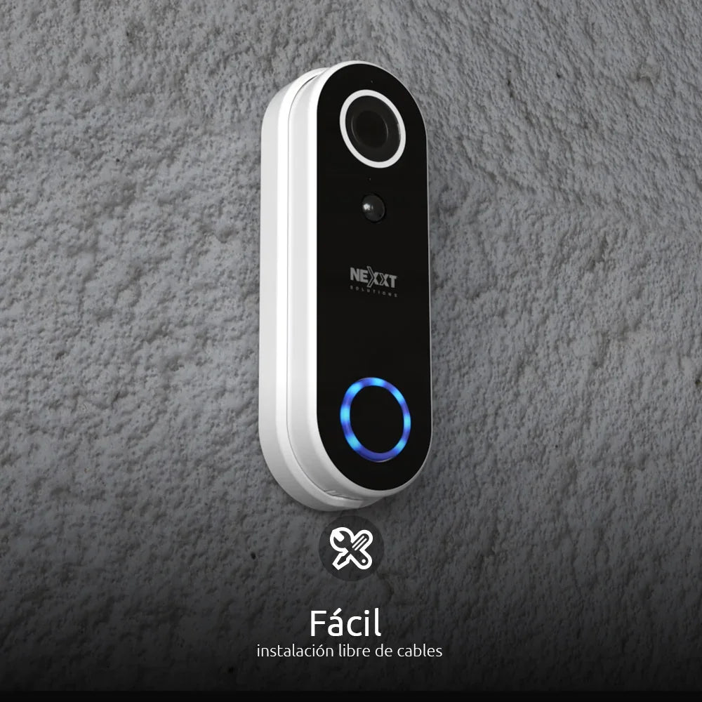 NEXXT SOLUTIONS NHC-D100 (CAJA ABIERTA 8/10) Timbre Inteligente WIFI con Cámara Full HD 2MP Alexa