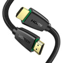 UGREEN HD118 40410 2M 4K@60Hz Cabo HDMI 2.0 macho para macho trançado redondo com Ethernet 18Gbps Suporte 3D UHD TV Monitor PC Consoles de jogos e muito mais