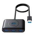 Adaptador de hub USB-A 3.0 UGREEN CR113 40850 + adaptador USB-C para USB-A de 4 portas