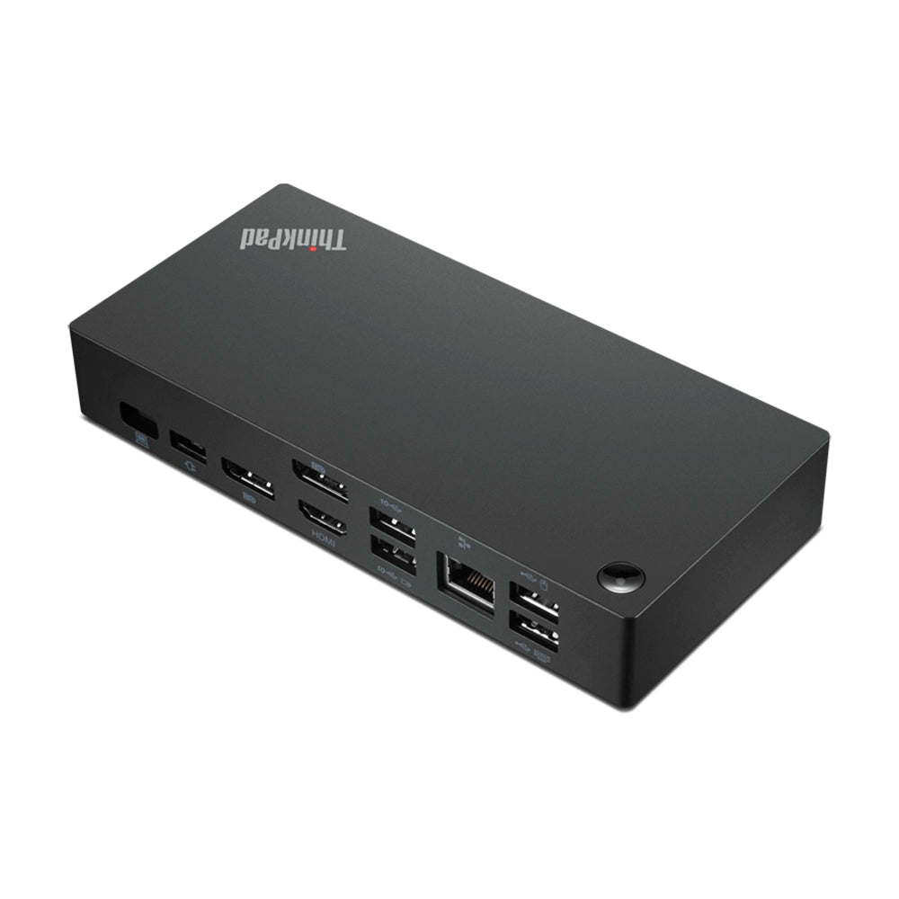LENOVO ThinkPad 40AY0090US Base de Conexión Universal USB-C 3 Monitores 4K HDMI 2xDP