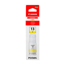 CANON 4686C001AA Canon GI-13 Yellow Ink Bottle 70ml, PIXMA G510 and G610