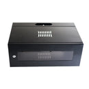 YUS 4RU-G3, Gabinete de montagem em parede padrão 4RU 24 (A) x 56 (L) x 41 cm (P)