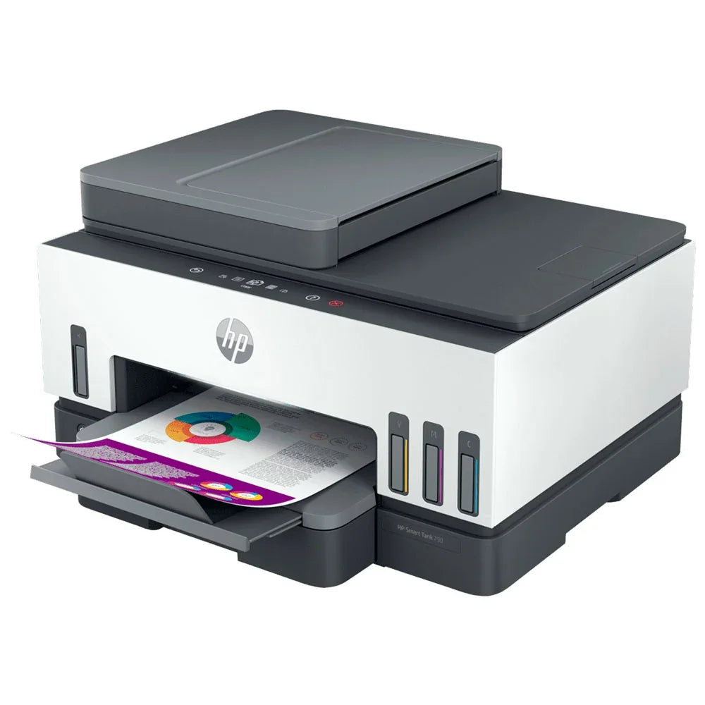 HP Smart Tank 790 Impresora multifuncional WIFI RED DUPLEX ADF Sistema continuo de tinta copia imprime escanea 4WF66A