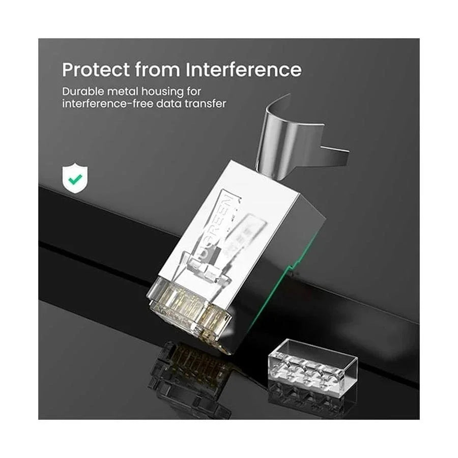UGREEN NW193 50634 Conector Plug RJ45 Cat7 Cobre Pack-10