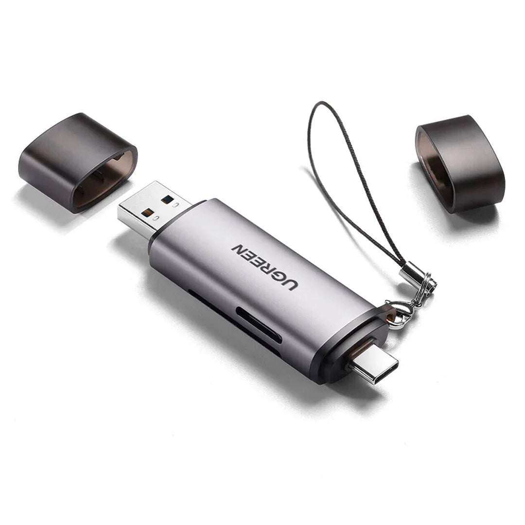 UGREEN CM185 50706 Lector de Tarjeta USB-A/USB-C Macho a Puerto SD TF