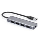 Adaptador UGREEN CM219 50985 USB 3.0 HUB, Hub USB 3.0 ultrafino de 4 portas com transferência de dados de 5 Gbps