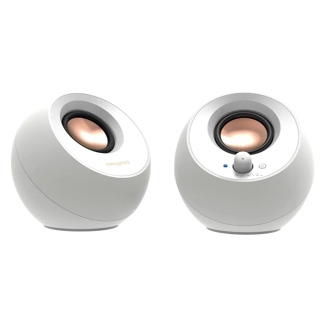CREATIVE PEBBLE 2.0 Parlante 4.4W, 3.5mm, Blanco, 51MF1680AA001