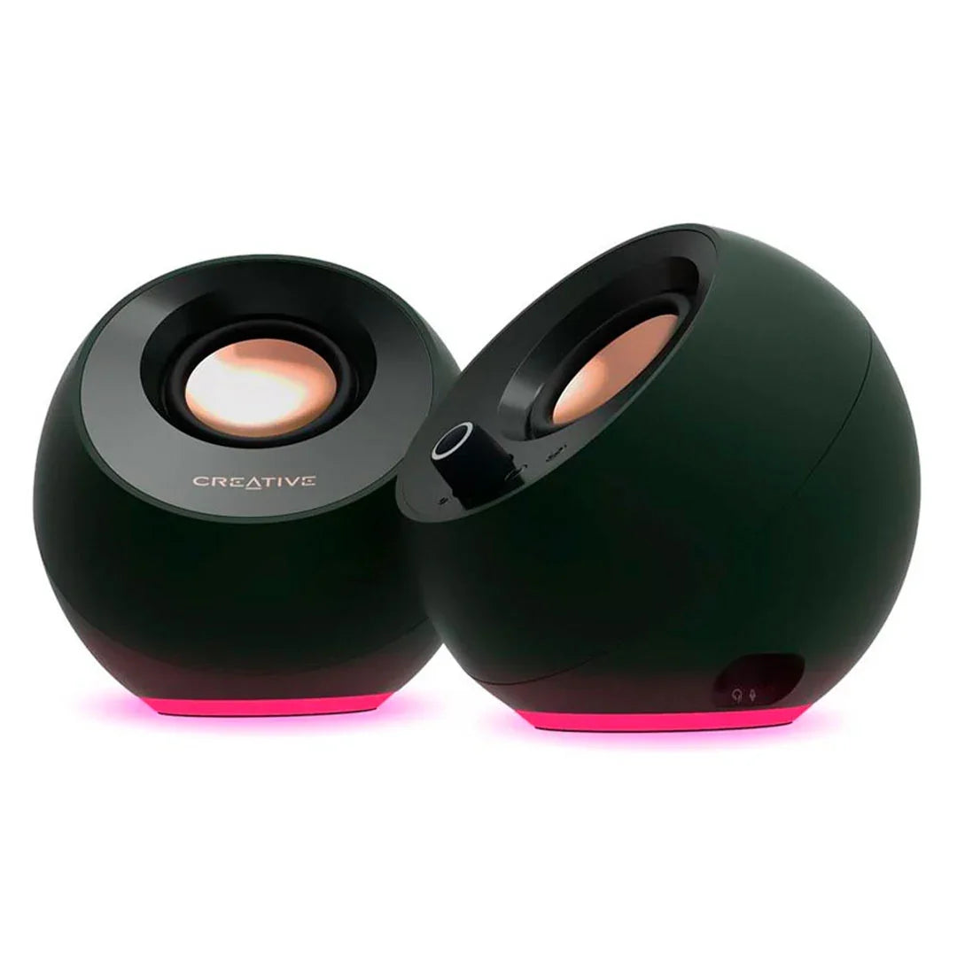 CREATIVE PEBBLE SE 2.0 Parlantes RGB 2.0 4.4W, USB-C, Negro, 51MF1680AA000