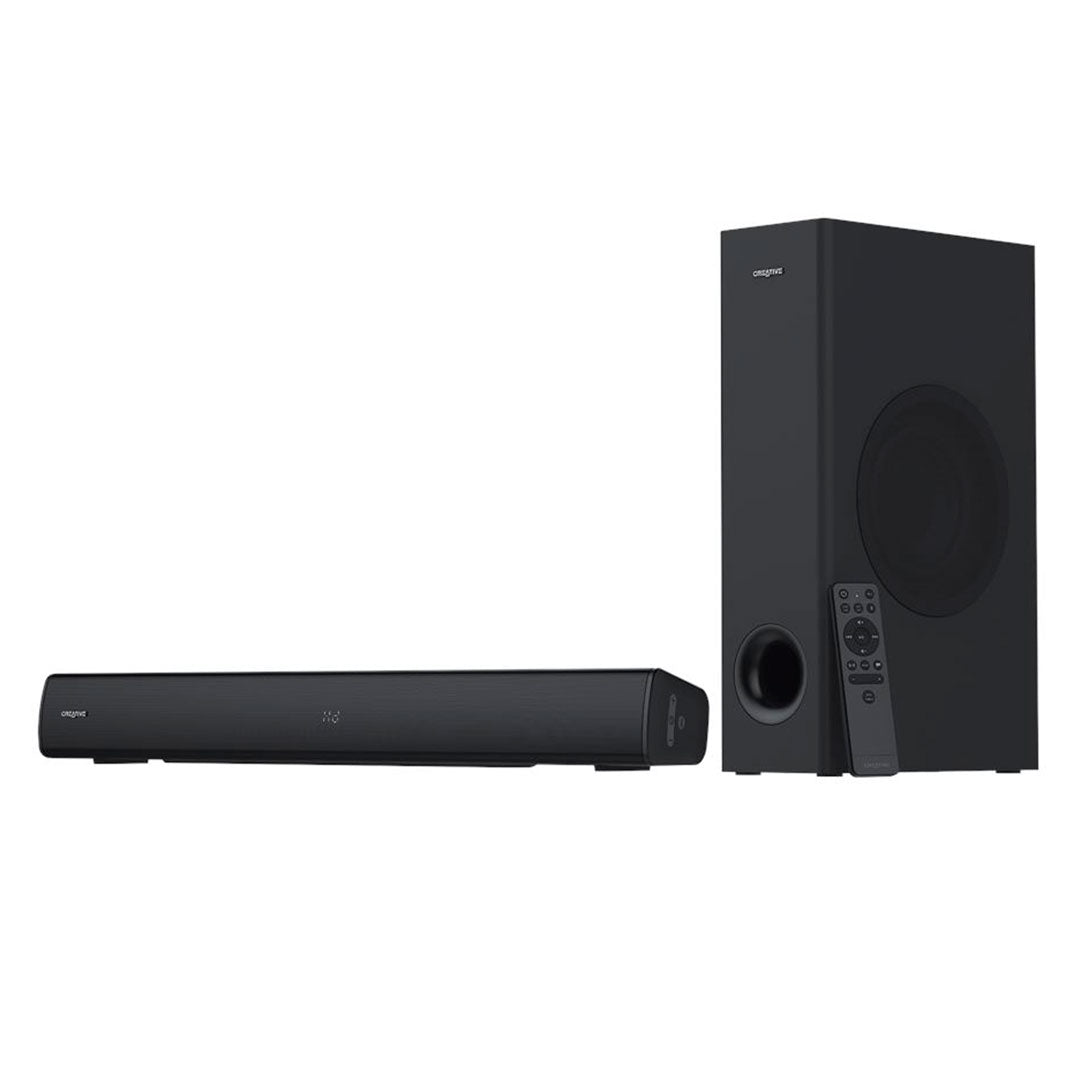 CREATIVE STAGE V2 Barra de sonido con subwoofer 2.1, 80/160w, Bluetooth, Negro, 51MF8375AA001