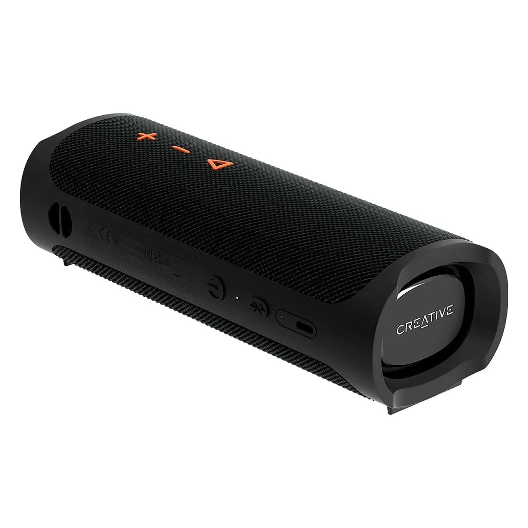 CREATIVE MUVO GO Parlante portátil Bluetooth 20W resistente al agua, Negro, 51MF8405AA000