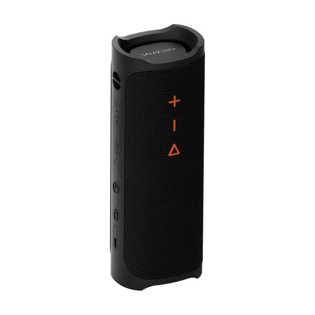 CREATIVE MUVO GO Parlante portátil Bluetooth 20W resistente al agua, Negro, 51MF8405AA000