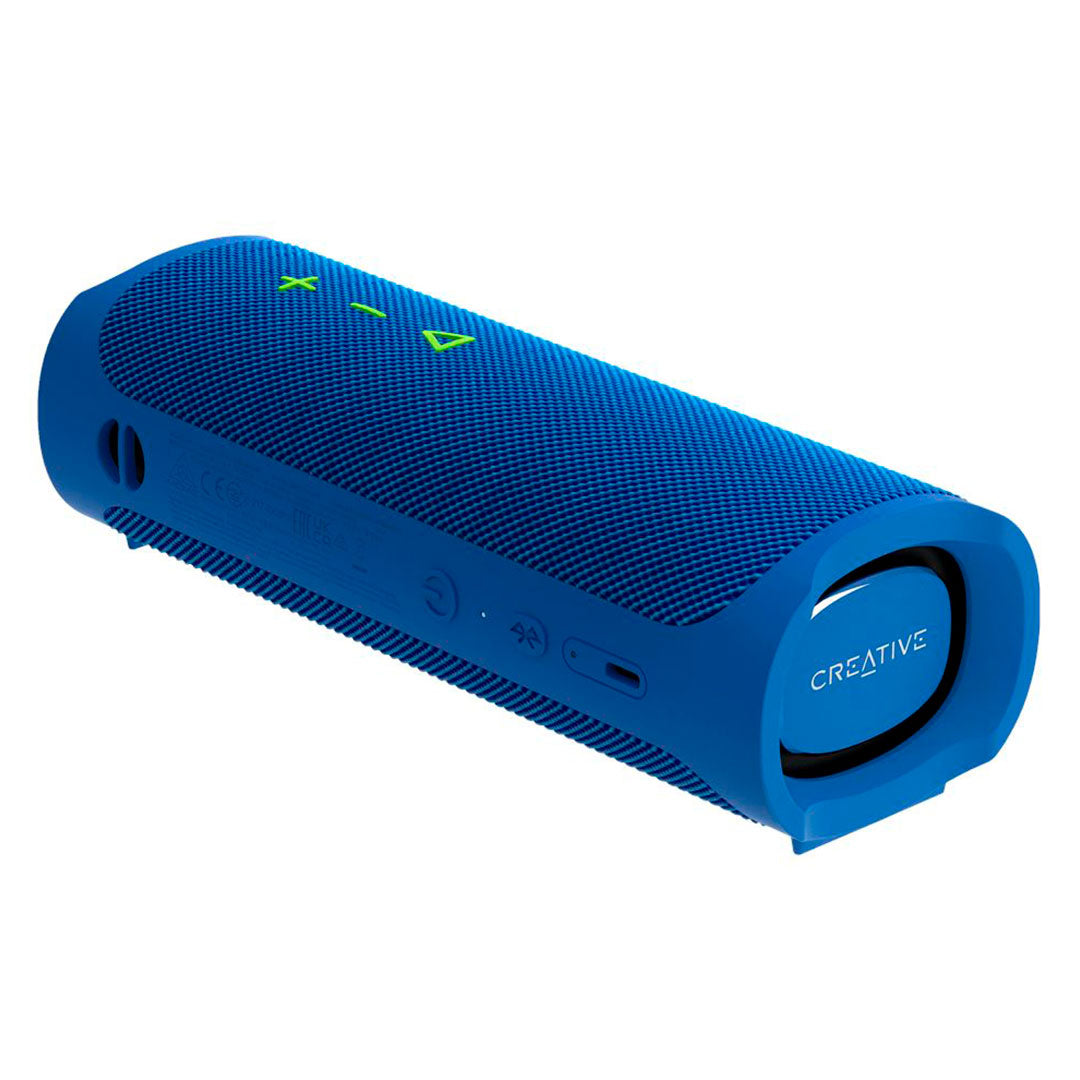 CREATIVE MUVO GO Parlante portátil Bluetooth 20W resistente al agua, Azul, 51MF8405AA001