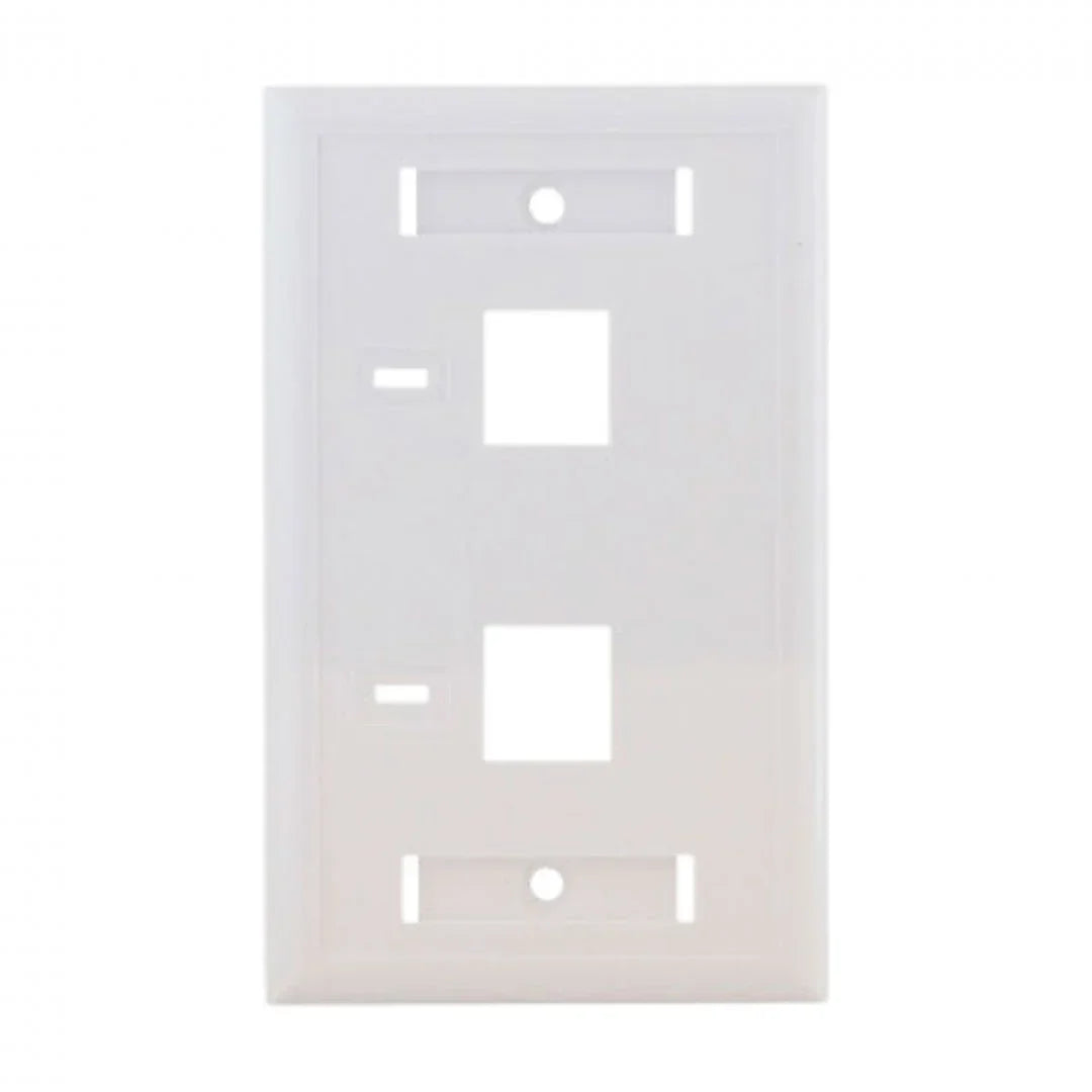 COMMSCOPE 557505-3 Placa de Pared 2 Puertos Etiqueta Blanco