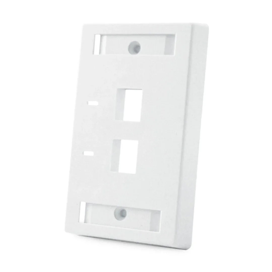 COMMSCOPE 557505-3 Placa de Pared 2 Puertos Etiqueta Blanco