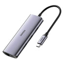 Adaptador UGREEN CM252 60718 3 em 1 USB-C HUB, 3 portas USB 3.0 e adaptador Gigabit Ethernet
