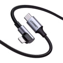 Cabo MFI UGREEN US305 60763 em ângulo reto com conector USB tipo C lateral x 1 mt