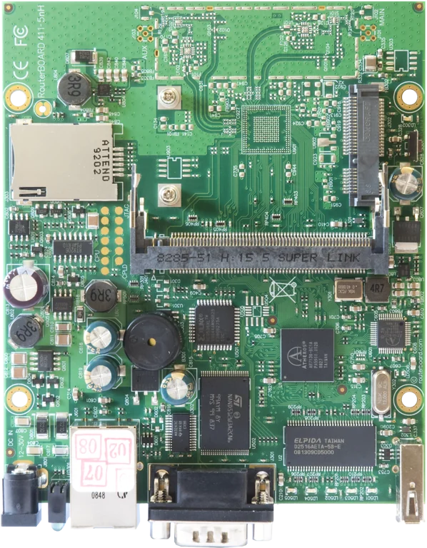 MIKROTIK RB411U Tarjeta de Red 300MHz 32MB 1RJ45 MiniPCI USB RouterOS L4