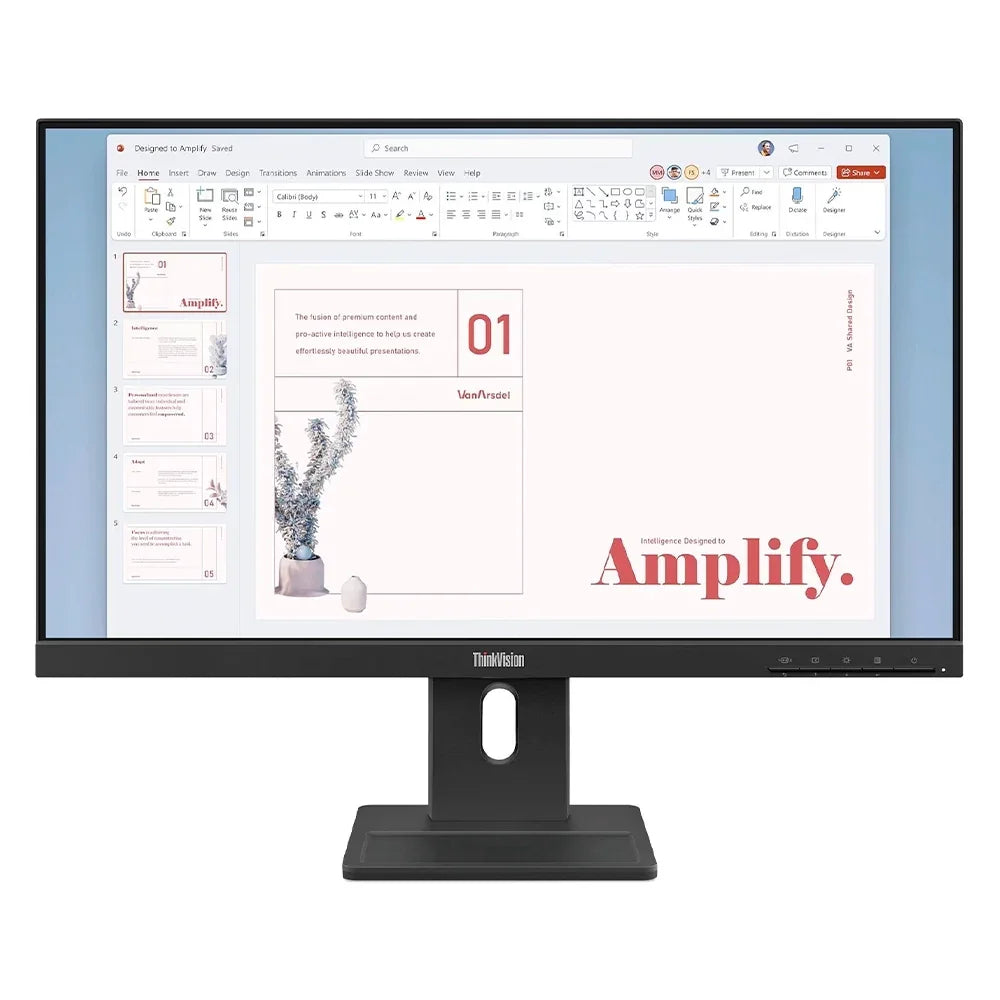 LENOVO ThinkVision E24-40 Monitor Plano 23.8" IPS 1920x1080 WLED 92 DPI 64BAMAR1LA