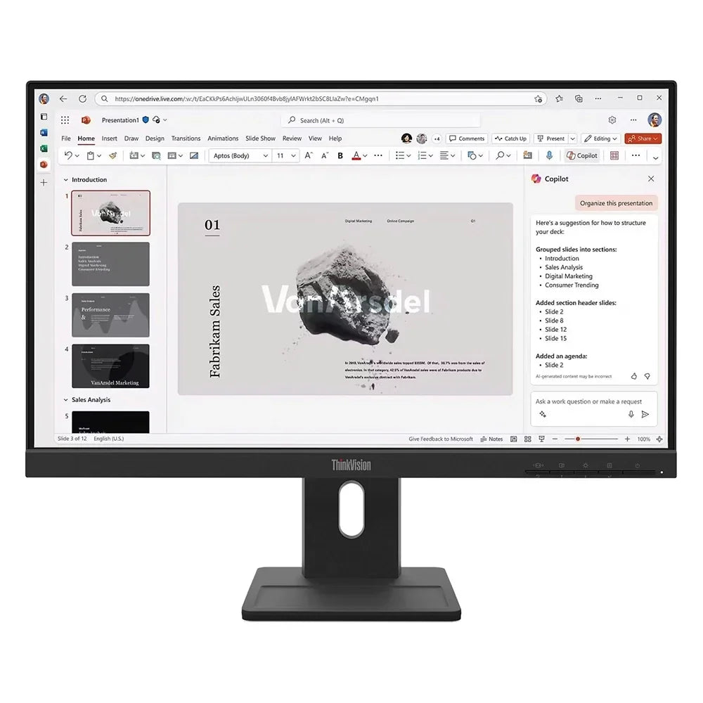 LENOVO ThinkVision E22-40 Monitor Plano 21.5" IPS 1920x1080 WLED 102 DPI 64C9MAR6LA