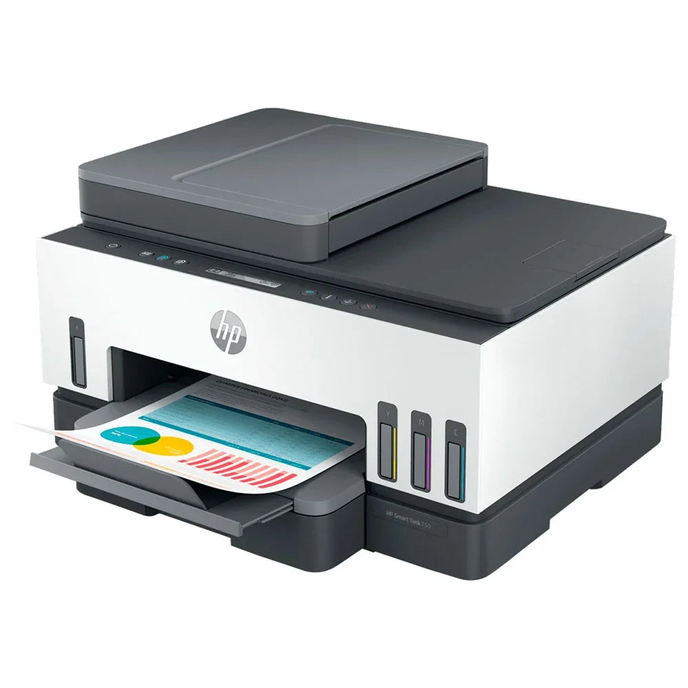 HP Smart Tank 750 Impresora Multifuncional DUPLEX WIFI ADF Sistema continuo de tinta copia imprime escanea 6UU47A