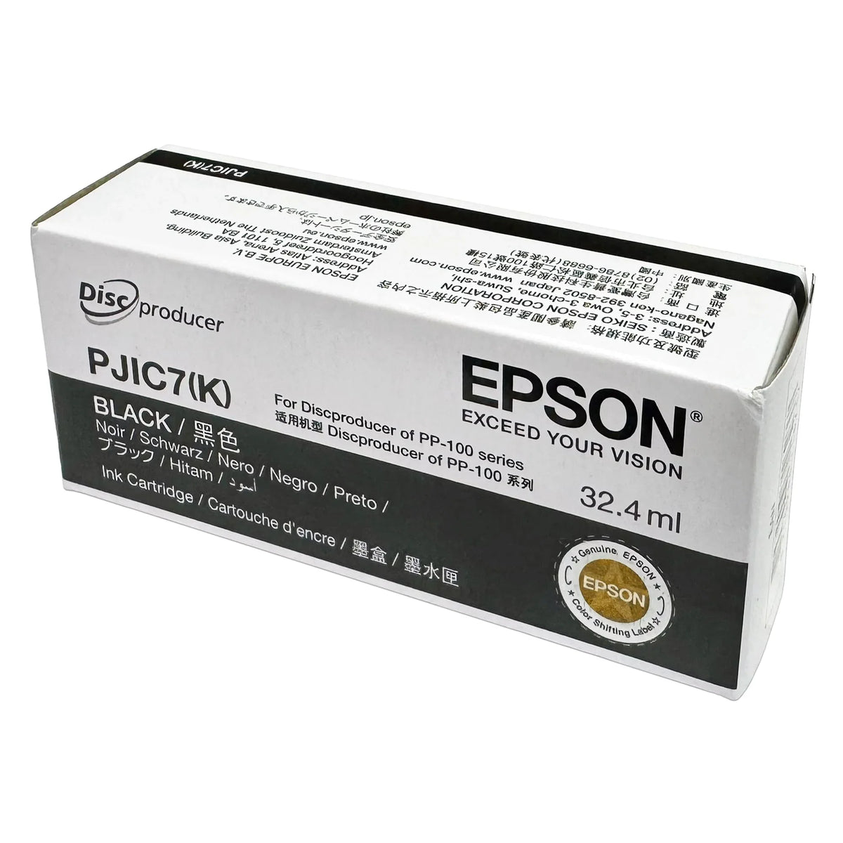 EPSON C13S020693 Discproducer PJIC7(K) Tinta negra para PP-100
