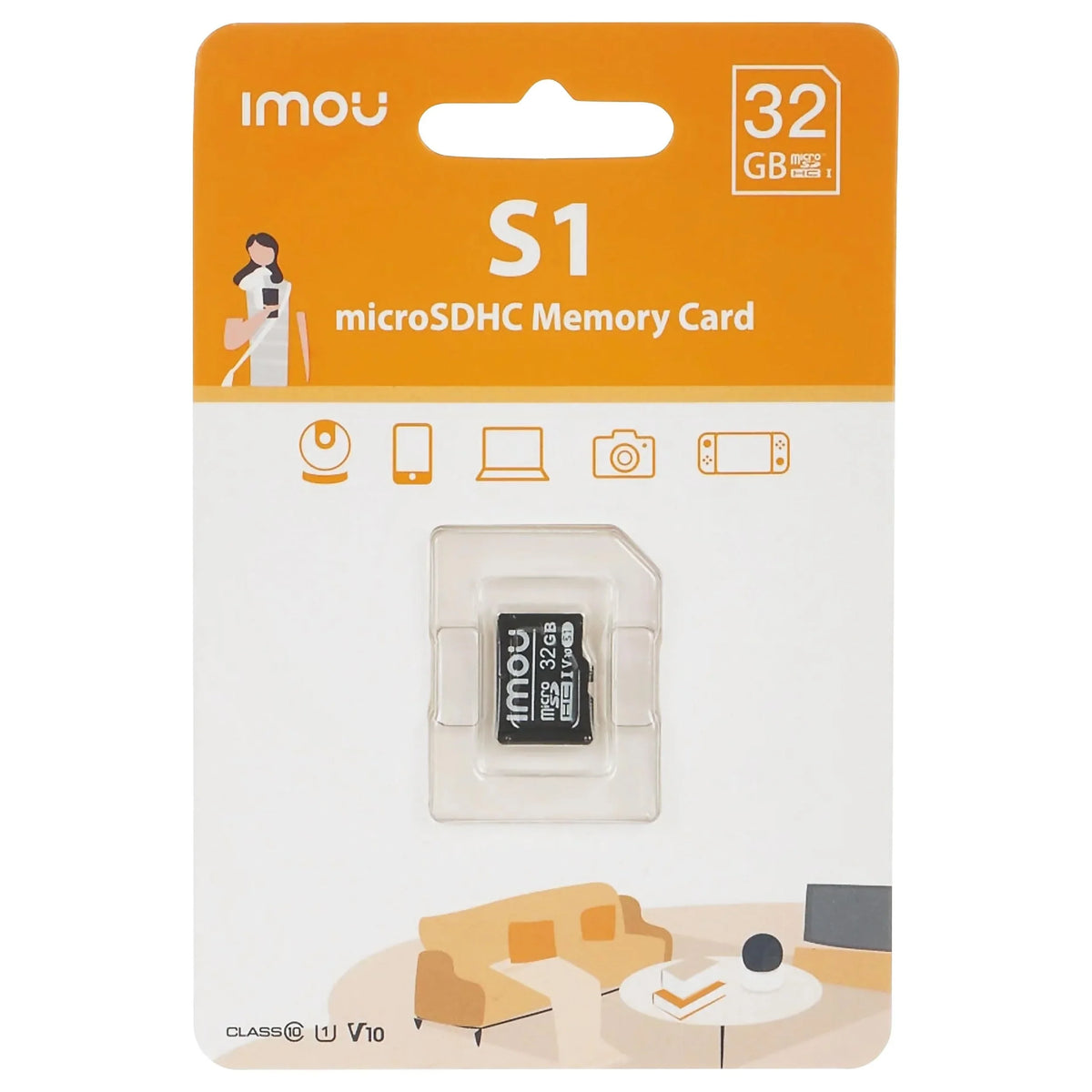 IMOU ST2-32-S1 Tarjeta microSDHC 32GB Clase 10 para Videovigilancia