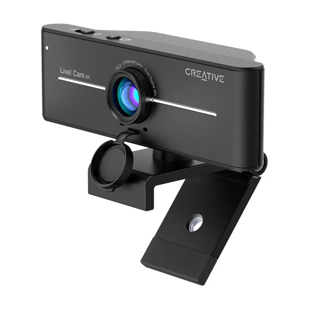 CREATIVE LIVE! CAM SYNC 4K Cámara web Ultra HD 2160P, micrófono dual USB con tapa, 73VF092000000
