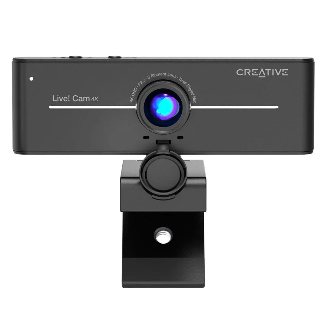CREATIVE LIVE! CAM SYNC 4K Cámara web Ultra HD 2160P, micrófono dual USB con tapa, 73VF092000000