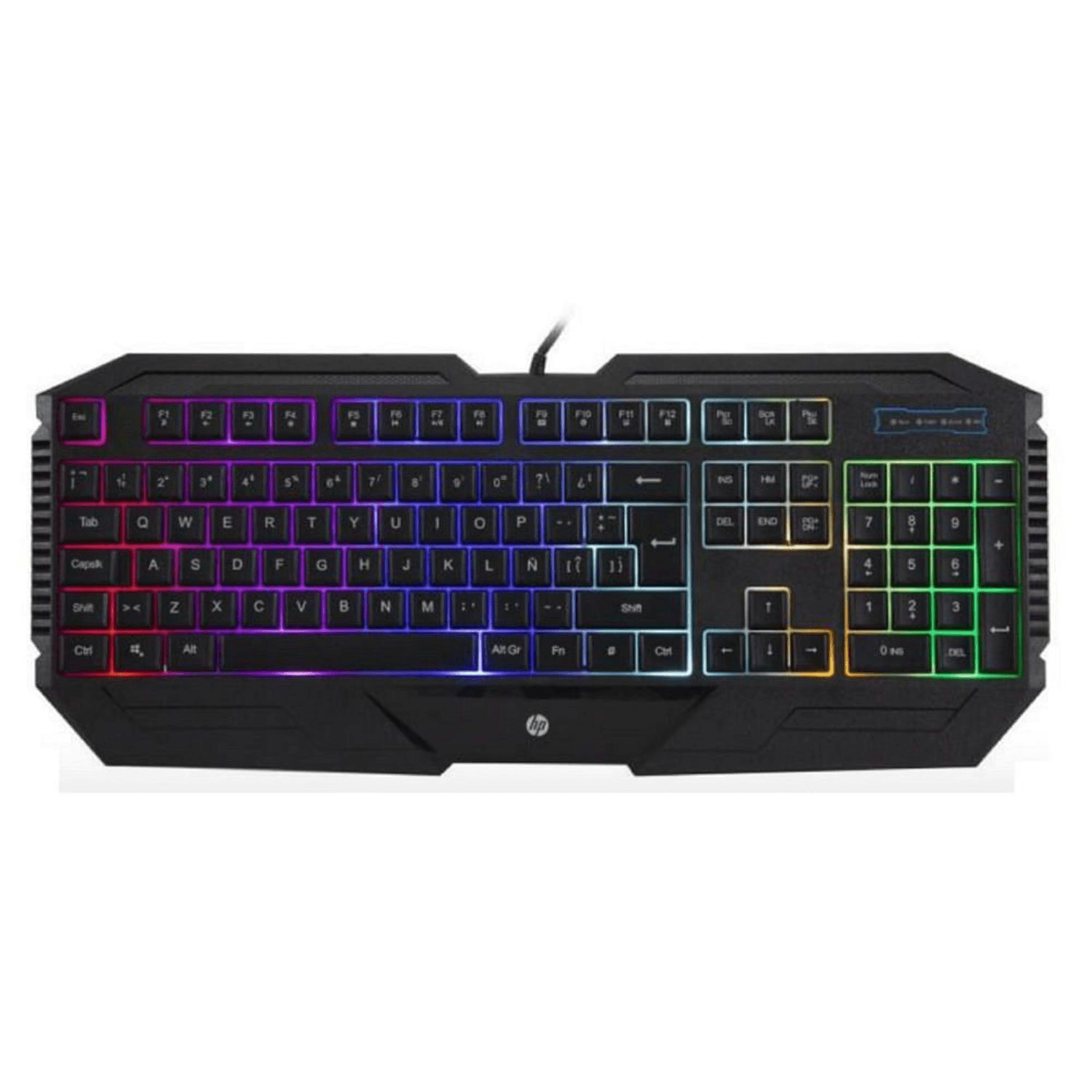 HP K110 Teclado gamer RGB retroiluminado 104 botones USB - 7JH31AA#ABM