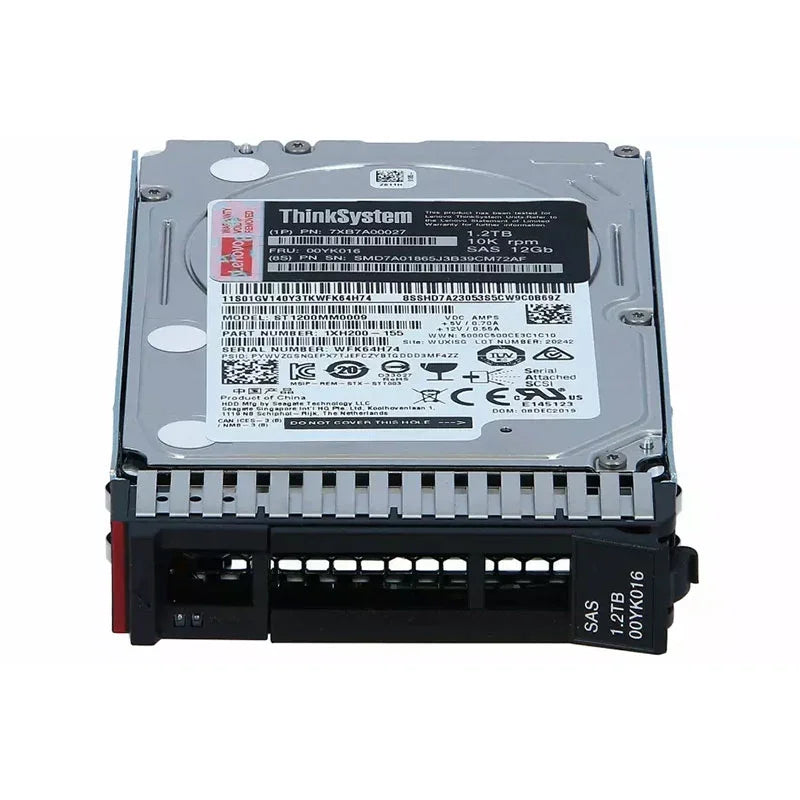 LENOVO ThinkSystem 7XB7A00027 Disco duro 1.2 TB 2.5" SAS 12GB 10000 RPM Hot Swap 512n HDD
