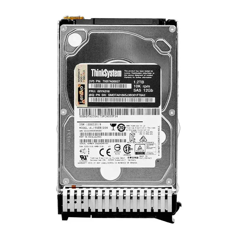 LENOVO ThinkSystem 7XB7A00027 Disco duro 1.2 TB 2.5" SAS 12GB 10000 RPM Hot Swap 512n HDD