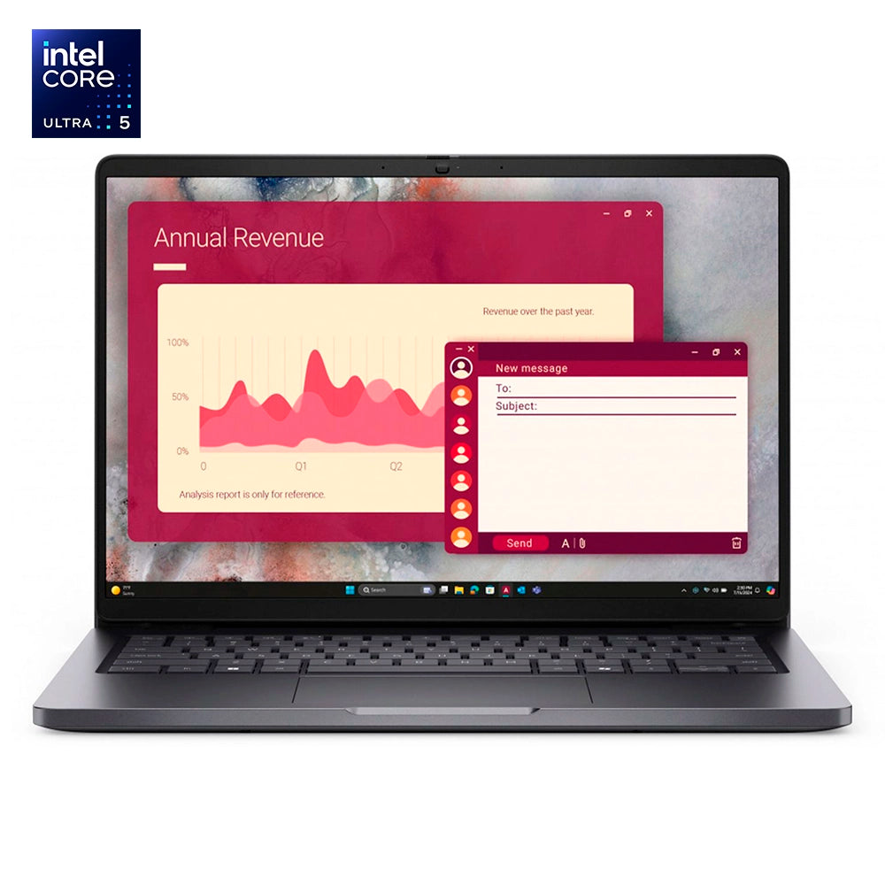 DELL 7XNFP Laptop 14" FHD+ IPS Intel Core Ultra 5-225U 512GB SSD 16GB DDR5 Windows 11 Pro