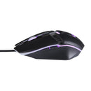 Mouse gamer HP M270 de 4 botões com luz de fundo, USB e sensor óptico, preto