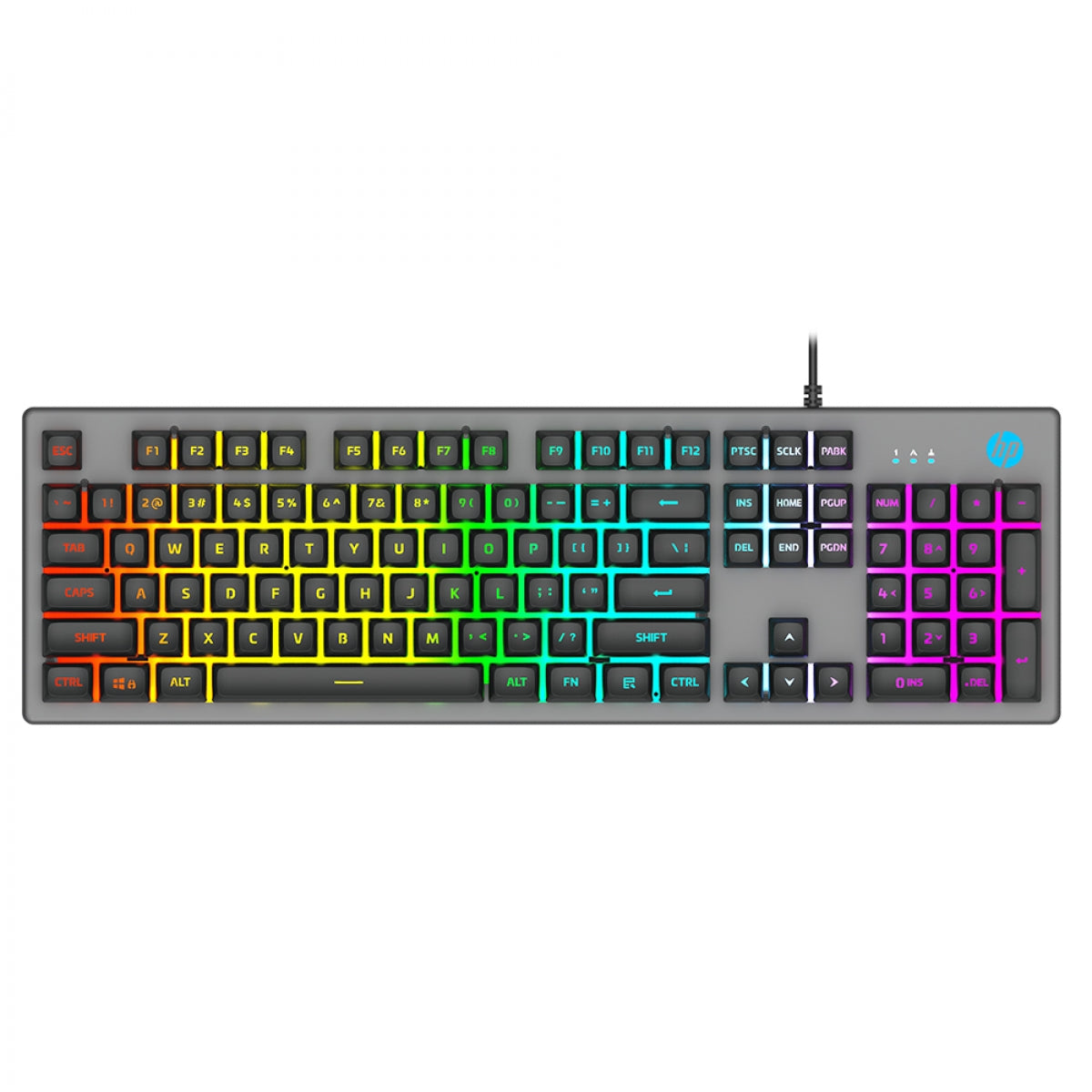 HP K500F 7ZZ97AA Teclado Gamer RGB retroiluminado 104 botones USB