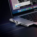 UGREEN CM380 80856 Adaptador HUB USB C Ultra Slim 6 em 2 para MacBook, USB 3.0, HDMI, Cartão SD, Cartão TF, USB-C