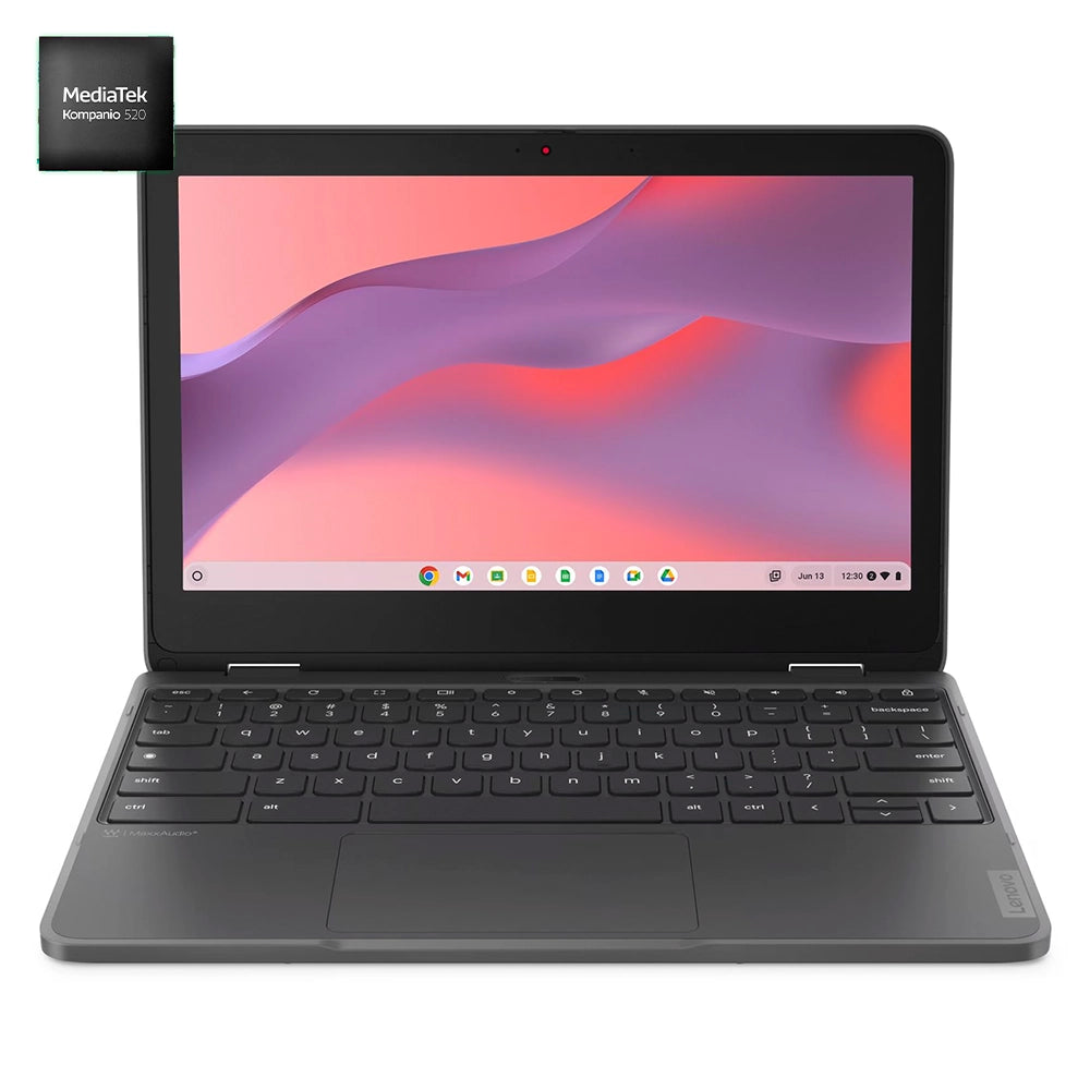 LENOVO 82W3S0AB00 300e Yoga Chromebook Gen 4 Laptop 11.6" HD IPS MediaTek Kompanio 520 8GB DDR4 64GB eMMC ChromeOS