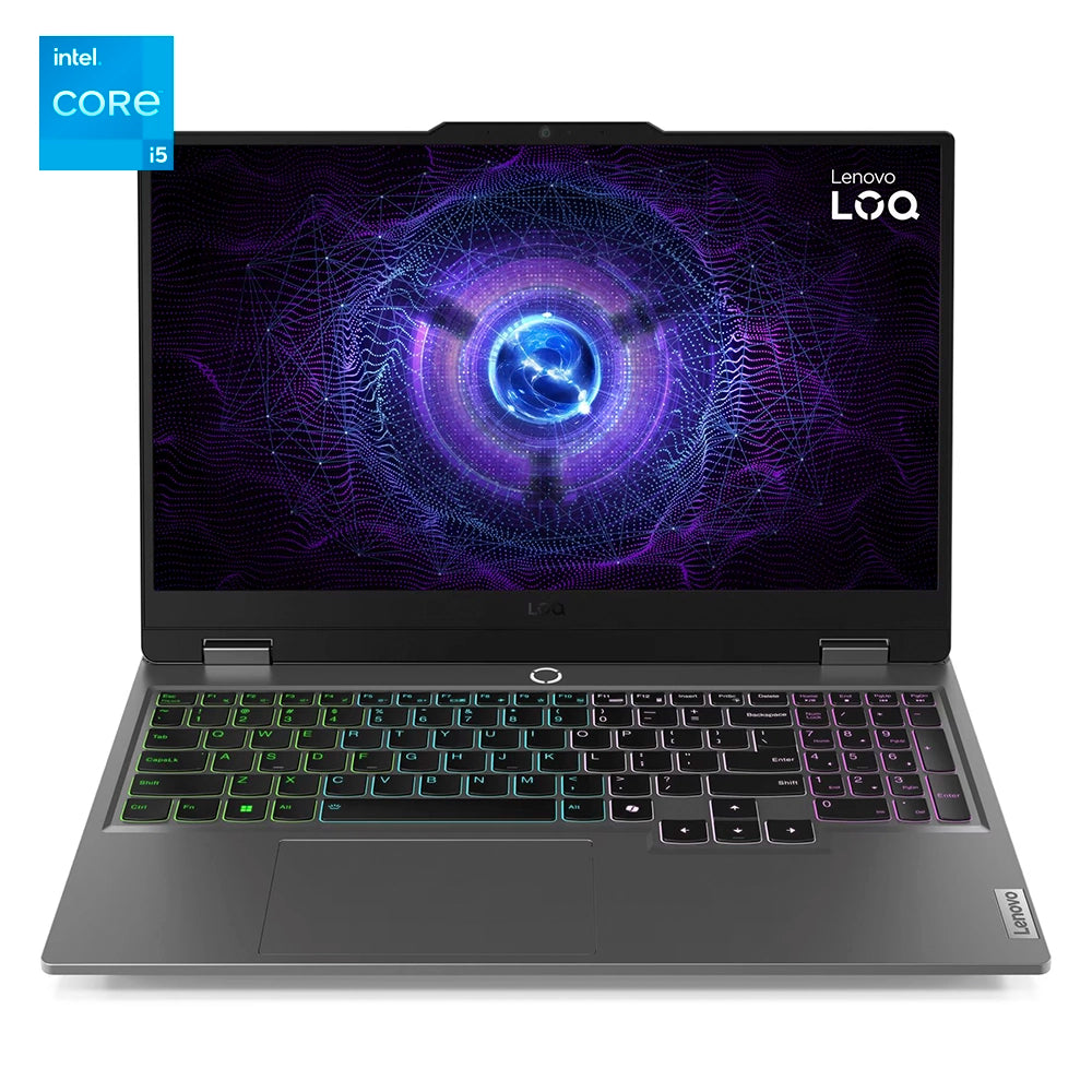 LENOVO LOQ 15IAX9 Laptop 15.6" FHD IPS Intel Core i5 12450HX 4.4GHz 8GB DDR5 512GB SSD 83GS00TKLM