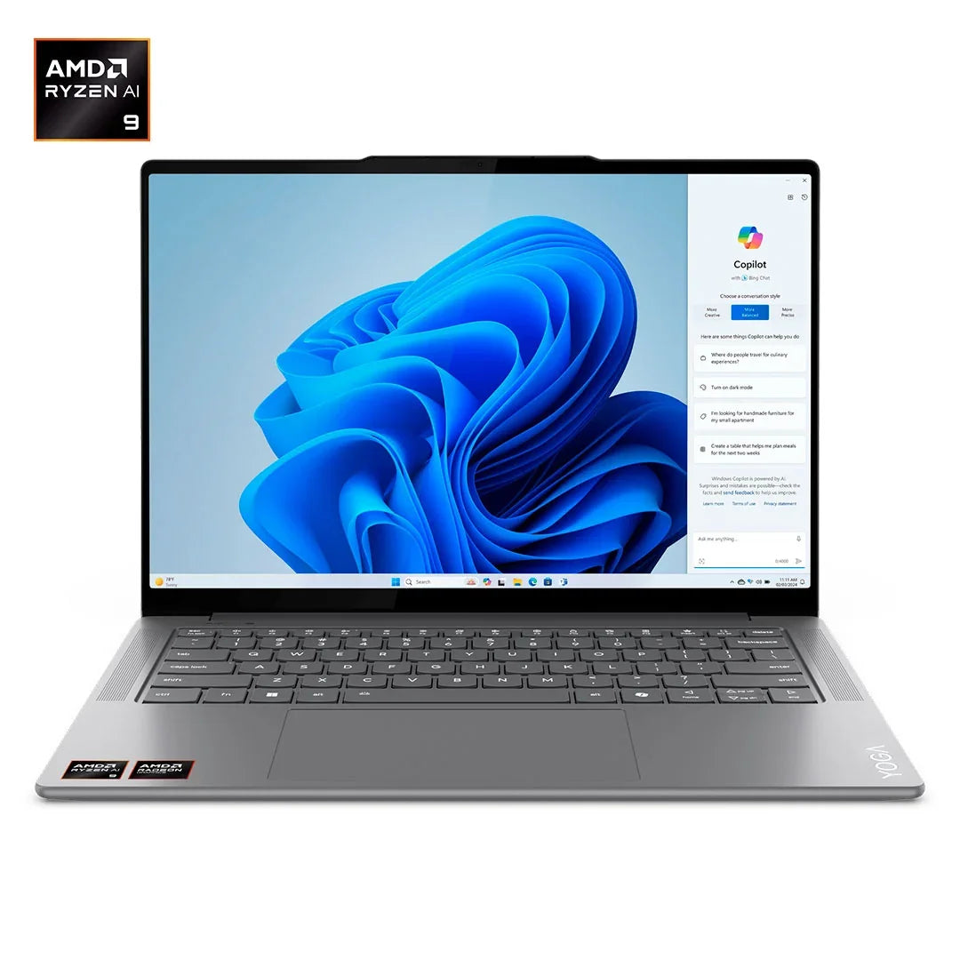 LENOVO Yoga Pro 7 14ASP9 Laptop 14.5" 2.8K WQXGA+ OLED AMD Ryzen AI 9 365 5.0GHz 32GB DDR5 1TB SSD Windows 11 Home 83HN001SLM