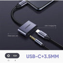 UGREEN CM193 50596 USB-C macho para porta de áudio 3.5 e adaptador de carregamento USB-C