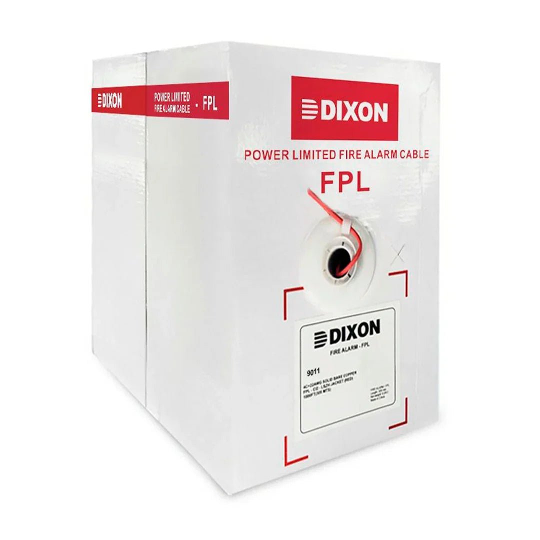 DIXON 9011 LSZH Cable sólido contra incendio FPL 2x16, 305m