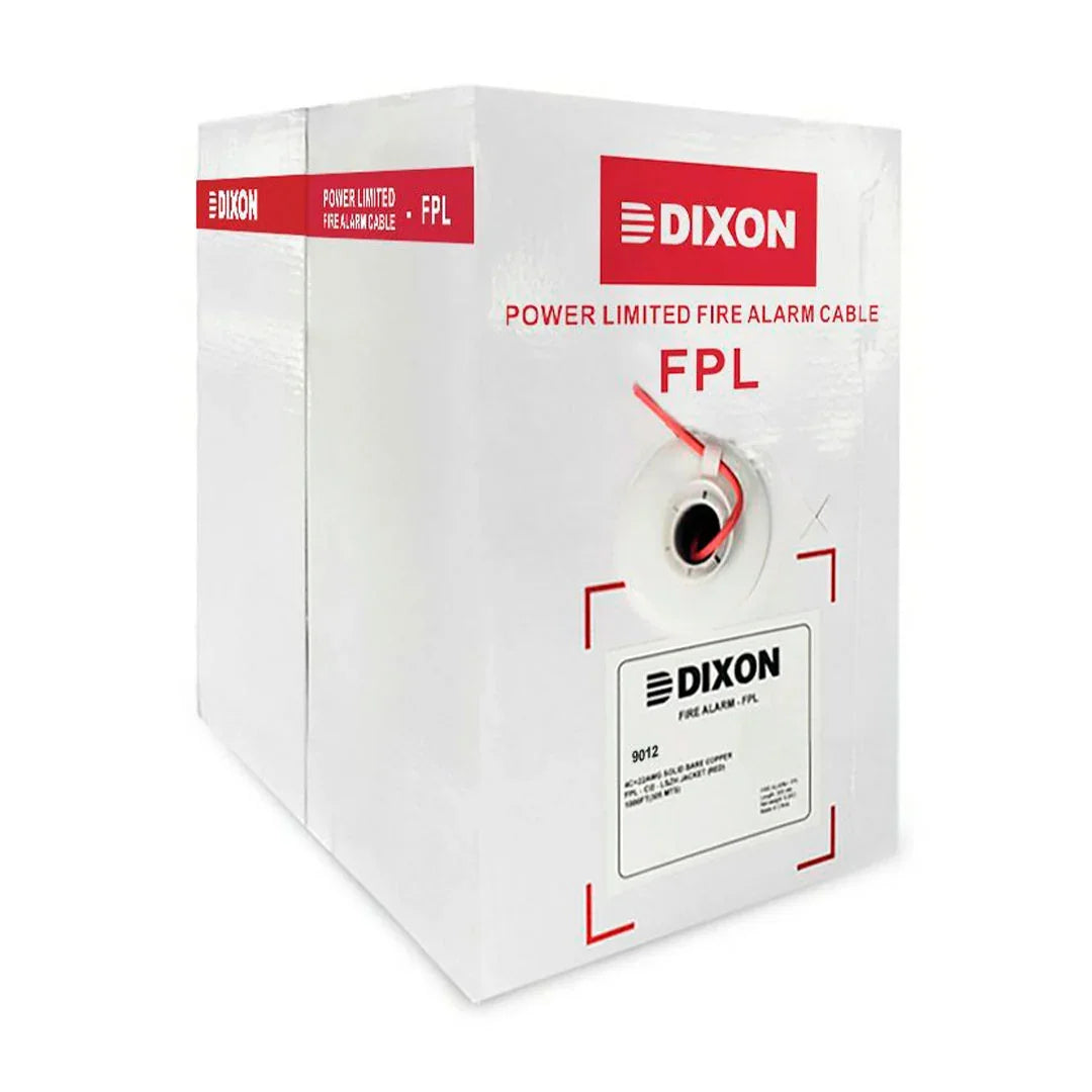 DIXON 9012 LSZH Cable sólido contra incendio FPL 2x14, 305m