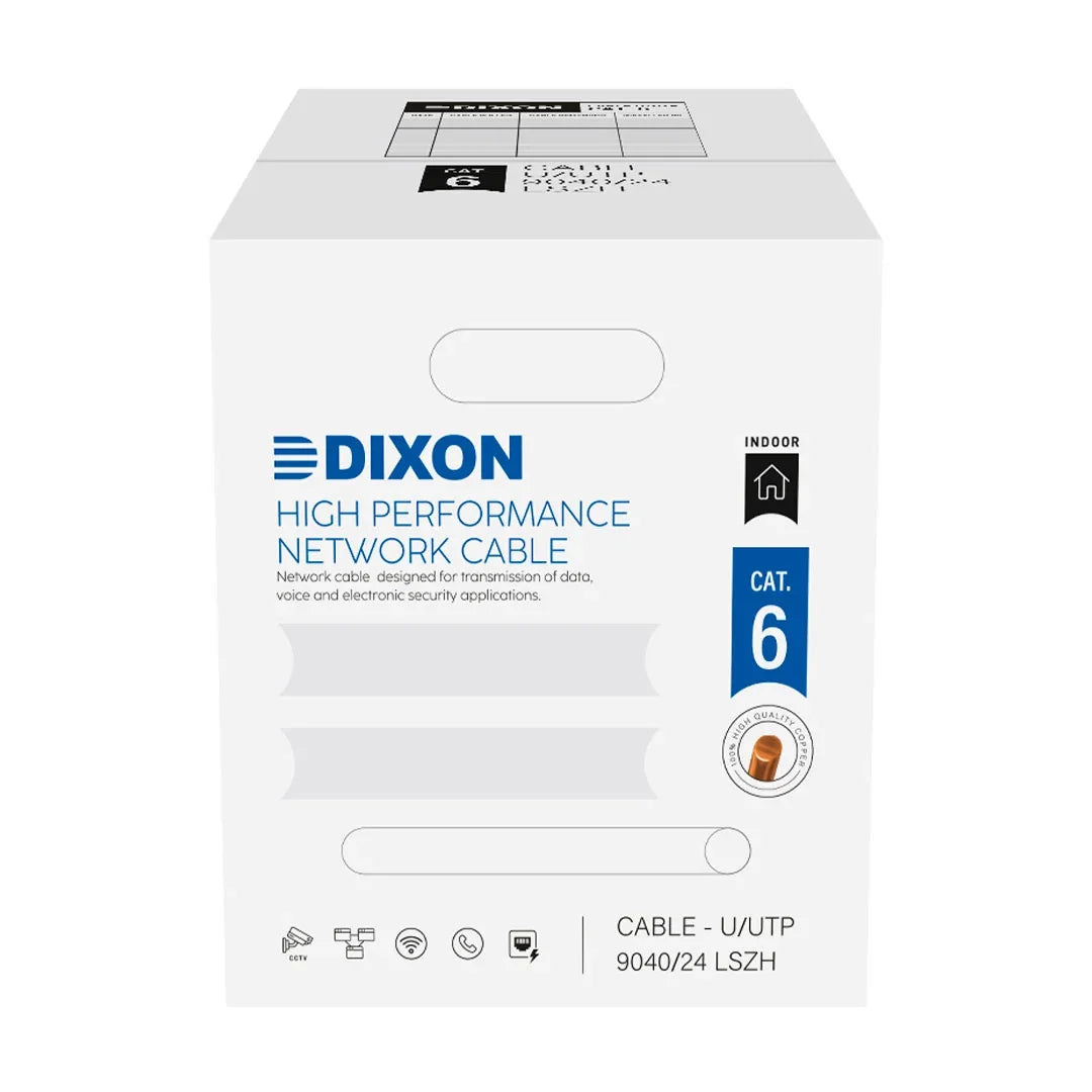 DIXON 9040/24 LSZH Cable UTP Cat6 Cobre 24AWG Gris 305m