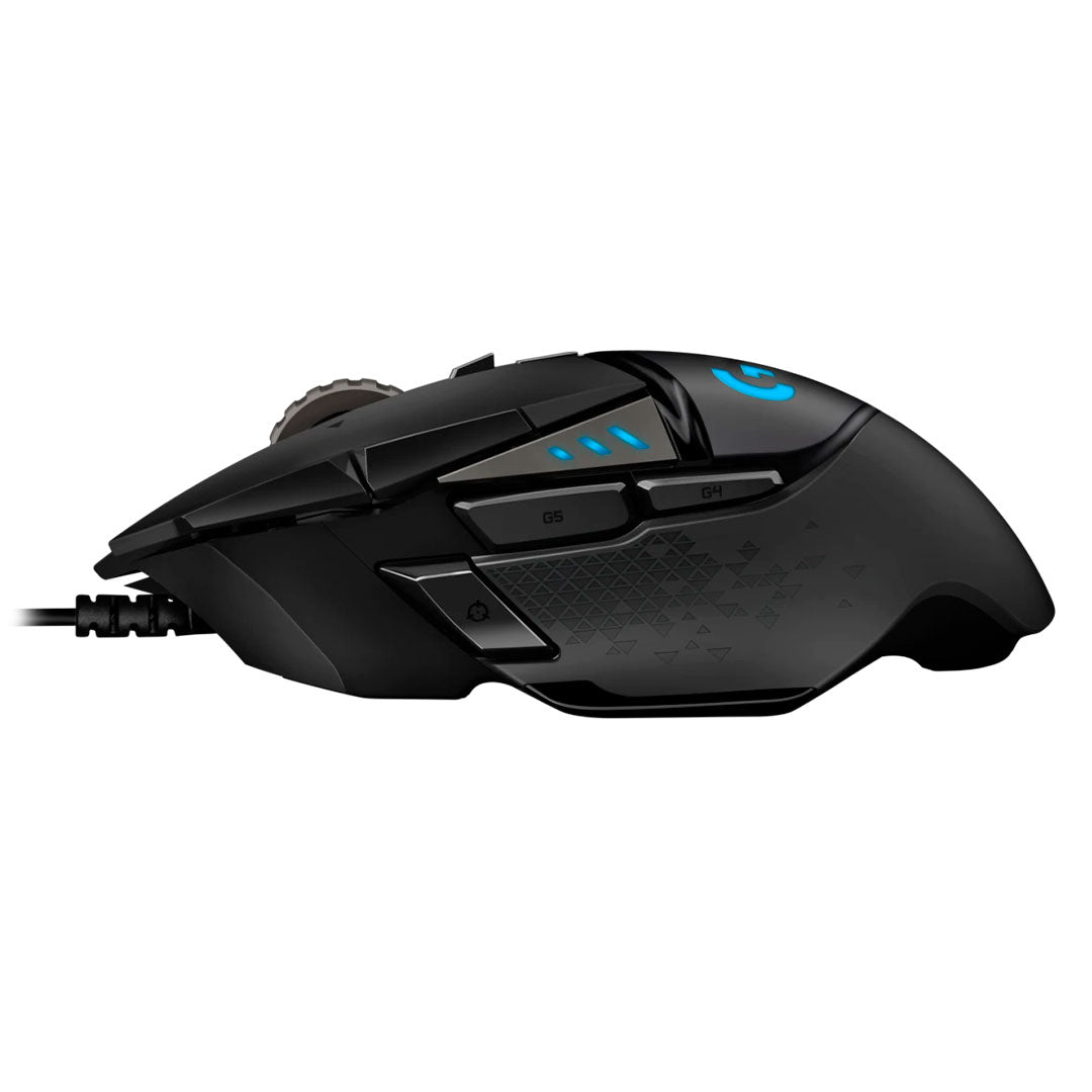 LOGITECH G502 HERO Mouse óptico Gaming RGB Lightsync, sensor HERO 16000 dpi, Negro, 910-005469