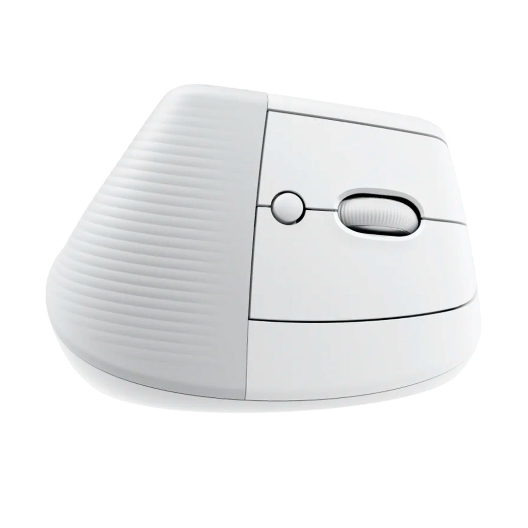 LOGITECH LIFT Mouse vertical ergonómico derecho 6 botones, Blanco, Bluetooth, USB, 4000 dpi, 910-006469